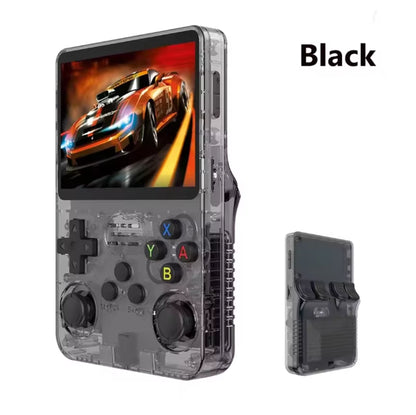 NEW R36S Retro Handheld Video Game Console Linux System 3.5-Inch IPS Screen Mini Portable Handheld Video Player 64GB 15000 Games