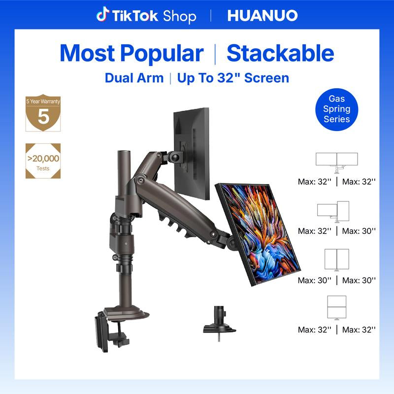 Stackable Dual Gaming Monitor Arm