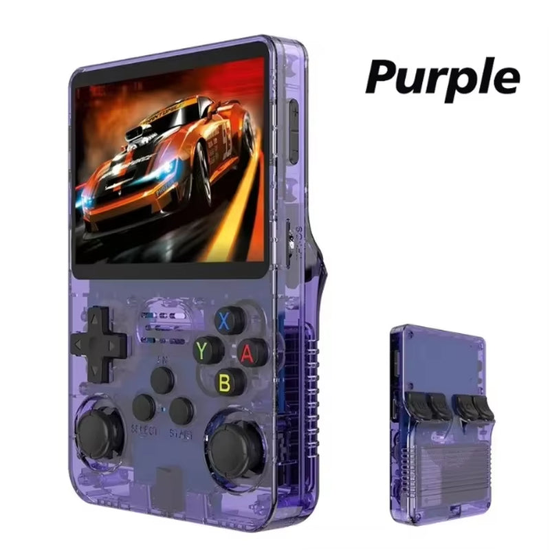 NEW R36S Retro Handheld Video Game Console Linux System 3.5-Inch IPS Screen Mini Portable Handheld Video Player 64GB 15000 Games
